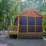 Sierra park model cabins at Yogi Bear's Jellystone Park in Quarryville, PA