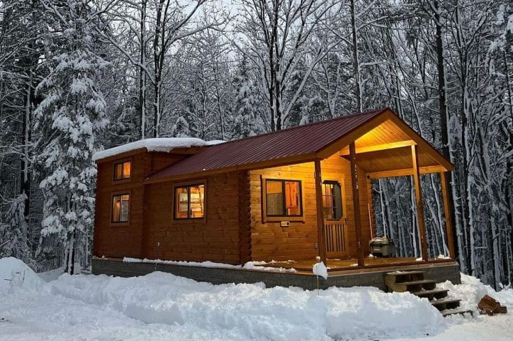 Adirondack Park Model Cabin with Loft in New Hampshire