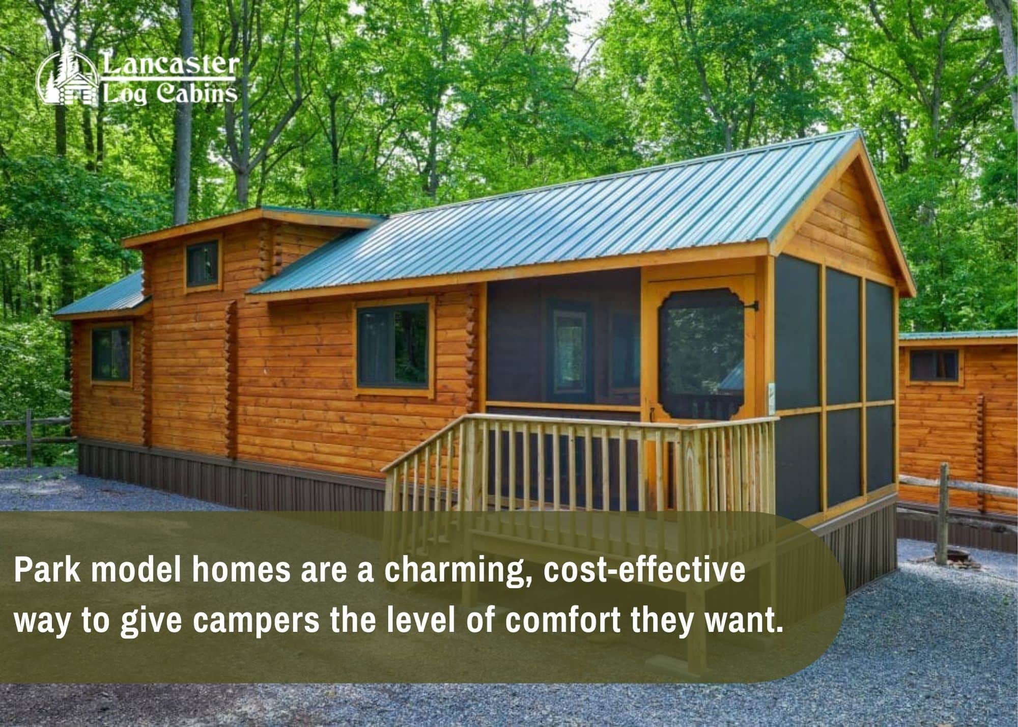 park model homes are a charming, cost-effective way to give campers the level of comfort they want