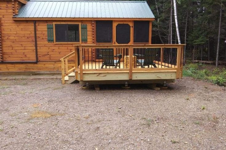 Sierra Park Model Cabin with Screened Porch in Eustis, Maine