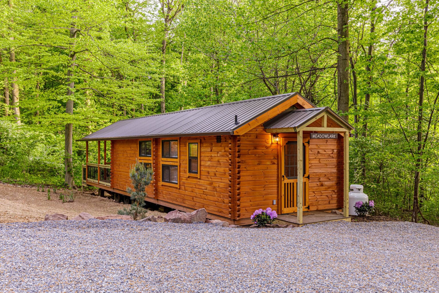 Woodcrest Retreat, Ephrata, PA Bunkhouse Lancaster Log Cabins