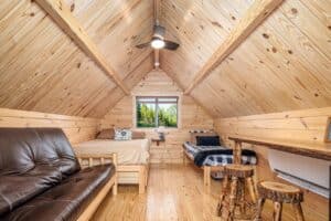 Lancaster Cabins - A-Frame Glamping Pod - Two Beds & Futon